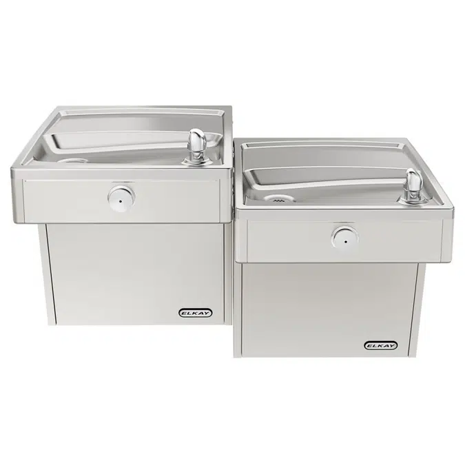 VRCTL8SC Elkay® Wall Mount Vandal Resistant Bi-level ADA Cooler Non-filtered Refrigerated Stainless