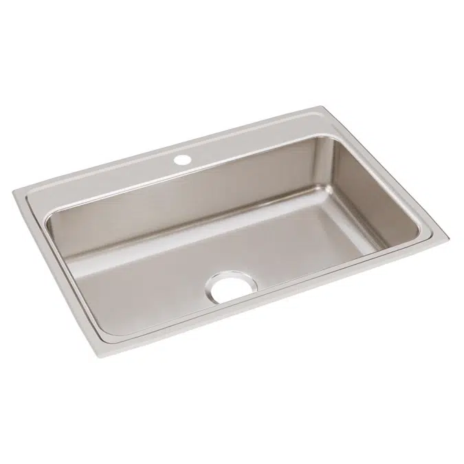 LR31221_4_MR2 Lustertone® Classic Stainless Steel 31" x 22" x 7-5/8" Single Bowl Drop-in Sink