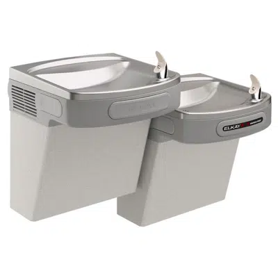 รูปภาพสำหรับ EZOSTL8LC Elkay® Wall Mount Versatile Hands-free Activation Bi-level ADA Cooler Non-filtered Refrigerated Light Gray Granite
