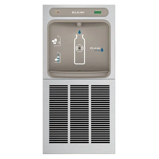 LZWSM8K Elkay ezH2O®  In-Wall Bottle Filling Station with Mounting Frame Filtered Refrigerated Stainless