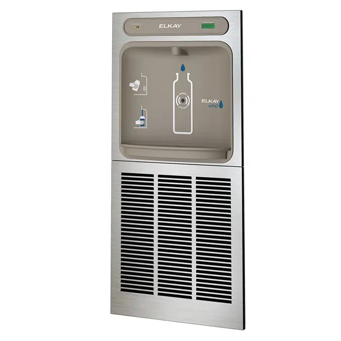 LZWSM8K Elkay ezH2O®  In-Wall Bottle Filling Station with Mounting Frame Filtered Refrigerated Stainless