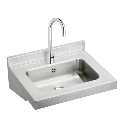 Image for Elkay Stainless Steel 22" x 19" x 5-1/2", Wall Hung Lavatory Sink Kit