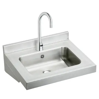 Image for ELVWO2219SACC Elkay Stainless Steel 22" x 19" x 5-1/2" Wall Hung Lavatory Sink Kit w/Semspr Faucet and Overflow