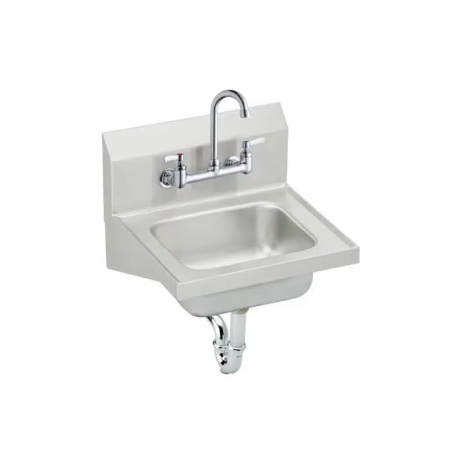 Elkay Stainless Steel 16-3/4" x 15-1/2" x 13", Single Bowl Wall Hung Handwash Sink