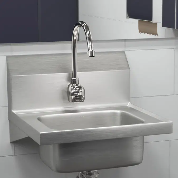CHS17161 Elkay Stainless Steel 16-3/4" x 15-1/2" x 13" 1-Hole Single Bowl Wall Hung Handwash Sink