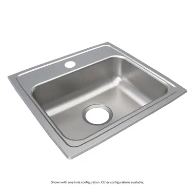 Image for LRAD1918551_3_MR2_OS4 Elkay Lustertone® Classic Stainless Steel 19" x 18" x 5-1/2" 2-Hole Single Bowl Drop-in ADA Sink