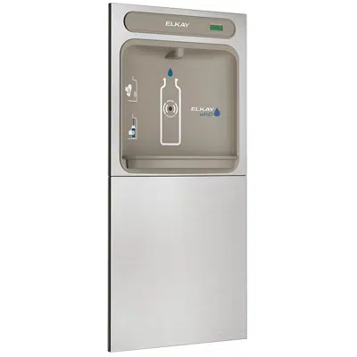 Elkay ezH2O In-Wall Bottle Filling Station with Mounting Frame, Non-Filtered Non-Refrigerated Stainless için görüntü