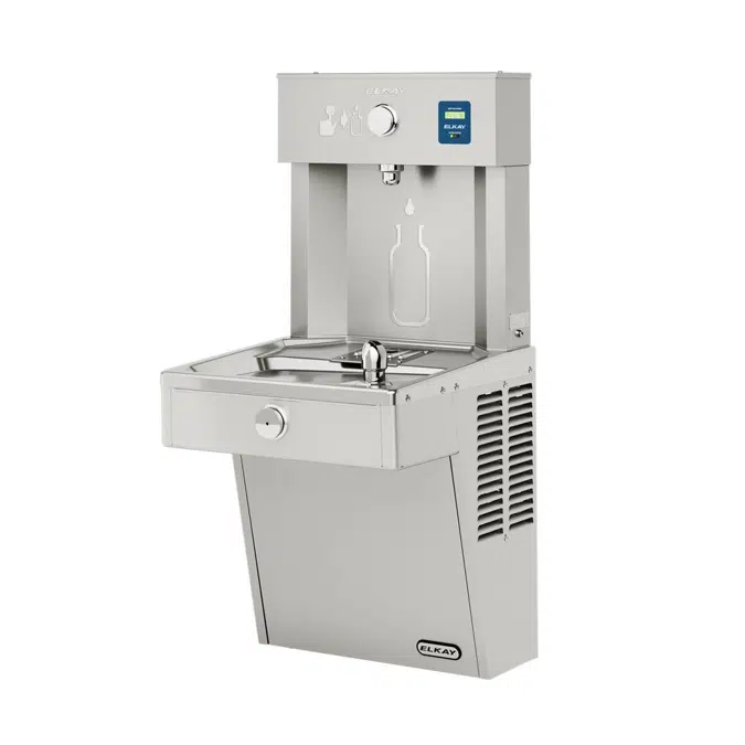 LVRC8WSK Elkay ezH2O®  Vandal-Resistant Bottle Filling Station & Single Cooler Filtered Refrigerated Stainless