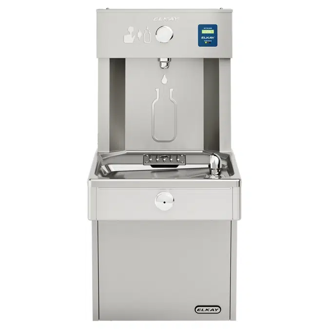 LVRC8WSK Elkay ezH2O®  Vandal-Resistant Bottle Filling Station & Single Cooler Filtered Refrigerated Stainless