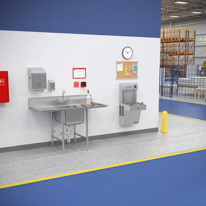 LVRC8WSK Elkay ezH2O®  Vandal-Resistant Bottle Filling Station & Single Cooler Filtered Refrigerated Stainless