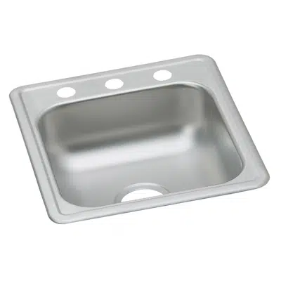 Image for D117191_3 Dayton® Stainless Steel 17" x 19" x 6-1/8" Single Bowl Drop-in Bar Sink
