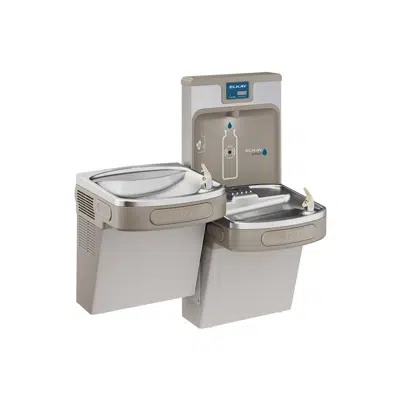 imagen para LZSTL8WSLP Elkay Enhanced ezH2O Bottle Filling Station, & Versatile Bi-Level ADA Cooler, Filtered Refrigerated Light Gray