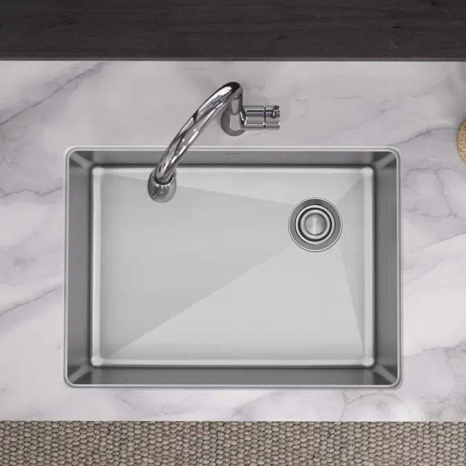 ECTRU24179RT Elkay Crosstown® 18 Gauge Stainless Steel 25-1/2" x 18-1/2" x 9" Single Bowl Undermount Sink