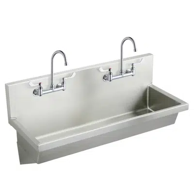 Зображення для EWMA4820C Elkay Stainless Steel 48" x 20" x 8", Wall Hung Multiple Station Hand Wash Sink Kit