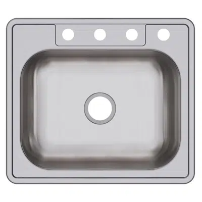 Image for D125221_5_MR2 Dayton® Stainless Steel 25" x 22" x 6-9/16" Single Bowl Drop-in Sink
