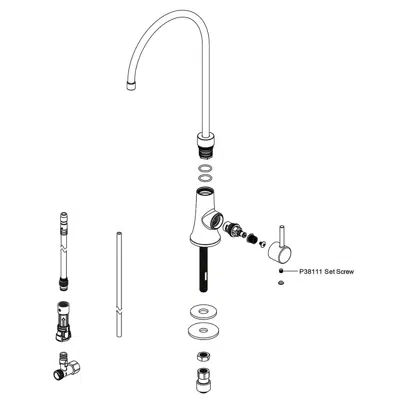 afbeelding voor LKAV71FCR_MB_LS Avado® Single Lever Filtered Beverage Faucet