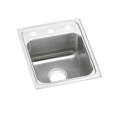 LRAD1316401_MR2 Elkay Lustertone® Classic Stainless Steel 13" x 16" x 4" 1-Hole Single Bowl Drop-in ADA Sink图像