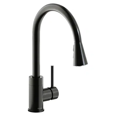afbeelding voor LKAV3031BK Elkay Avado® Single Hole Kitchen Faucet with Pull-down Spray and Forward Only Lever Handle Black Stainless