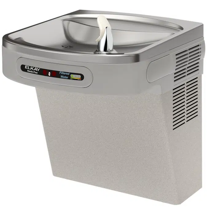 LZO8L Elkay® Wall Mount Hands-free Activation ADA Cooler Filtered Refrigerated Light Gray Granite