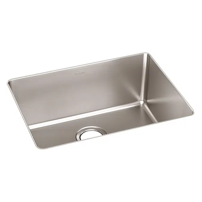 ELUH2115T Lustertone Iconix® 18 Gauge Stainless Steel 23-1/2" x 18-1/4" x 9" Single Bowl Undermount Sink