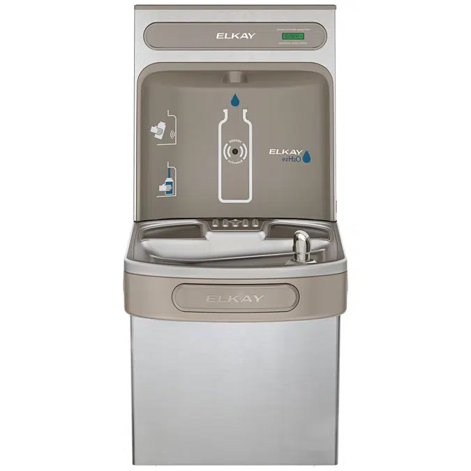EZS8WSVRSK_LK ezH2O®  Bottle Filling Station with Single ADA Vandal-Resistant Cooler Non-Filtered Refrigerated Stainless