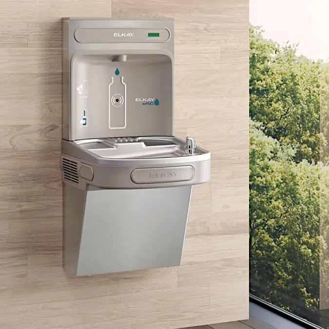 EZS8WSVRSK_LK ezH2O®  Bottle Filling Station with Single ADA Vandal-Resistant Cooler Non-Filtered Refrigerated Stainless