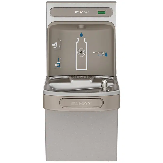 EZS8WSVRSK_LK ezH2O®  Bottle Filling Station with Single ADA Vandal-Resistant Cooler Non-Filtered Refrigerated Stainless
