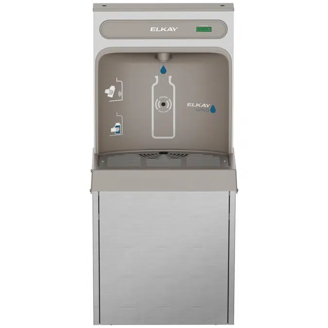 EZ8WSSSMC Elkay ezH2O®  Refrigerated Surface Mount Bottle Filling Station Non-Filtered 8GPH Stainless Steel