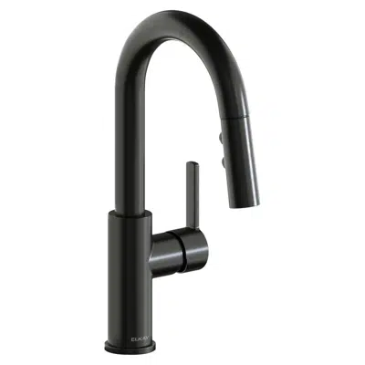 afbeelding voor LKAV3032BK Elkay Avado® Single Hole Bar Faucet with Pull-down Spray and Lever Handle Black Stainless