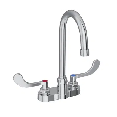 Image for LK406GN05T4 Elkay® 4" Centerset with Exposed Deck Faucet with 5" Gooseneck Spout 4" Wristblade Handles Chrome