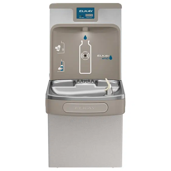 LZS8WSLK Elkay ezH2O®  Bottle Filling Station & Single ADA Cooler Filtered Refrigerated Light Gray
