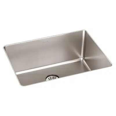 Image pour ELUHH2115TPD Lustertone Iconix® 16 Gauge Stainless Steel, 23-1/2" x 18-1/4" x 9" Single Bowl Undermount Sink with Perfect Drain®