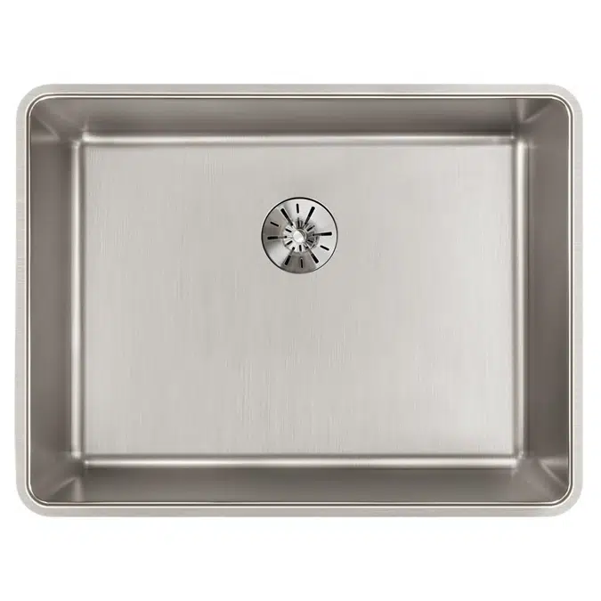 ELUHH2115TPD Lustertone Iconix® 16 Gauge Stainless Steel, 23-1/2" x 18-1/4" x 9" Single Bowl Undermount Sink with Perfect Drain®