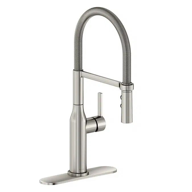 LKAV1061LS Elkay Avado® Single Hole Kitchen Faucet with Semi-professional Spout and Forward Only Lever Handle Lustrous Steel