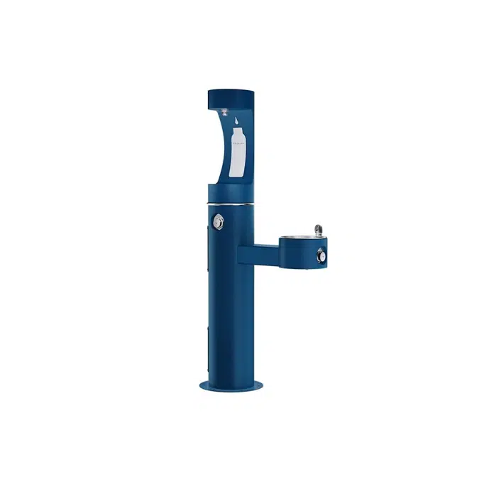LK4420BF1U Elkay Outdoor ezH2O® Upper Bottle Filling Station Bi-Level Pedestal Non-Filtered Non-Refrigerated Evergreen