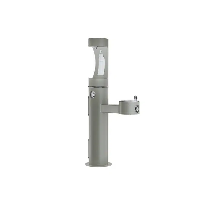 LK4420BF1U Elkay Outdoor ezH2O® Upper Bottle Filling Station Bi-Level Pedestal Non-Filtered Non-Refrigerated Evergreen