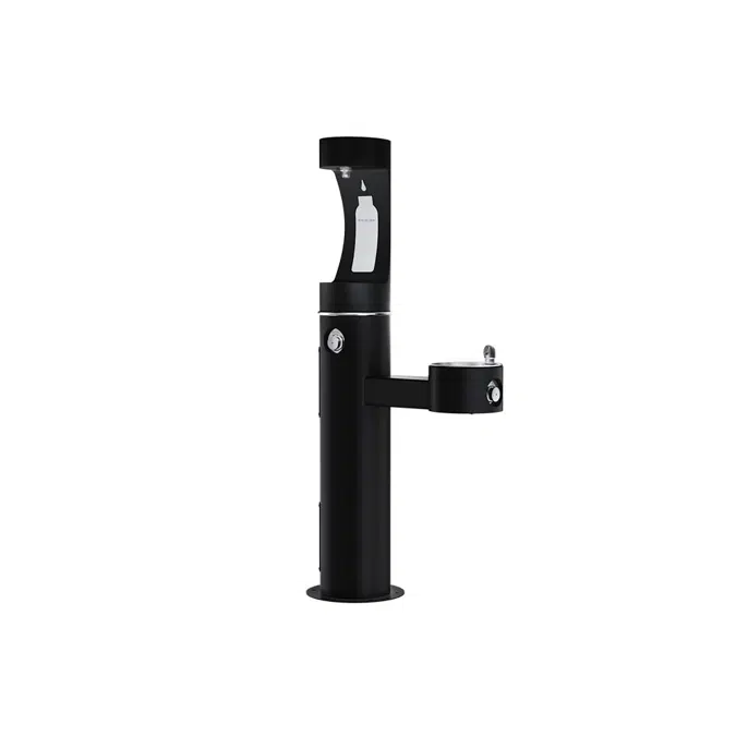 LK4420BF1U Elkay Outdoor ezH2O® Upper Bottle Filling Station Bi-Level Pedestal Non-Filtered Non-Refrigerated Evergreen