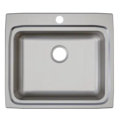 Зображення для LRAD2522551_5_MR2 Lustertone® Classic Stainless Steel 25" x 22" x 5-1/2" Single Bowl Drop-in ADA Sink