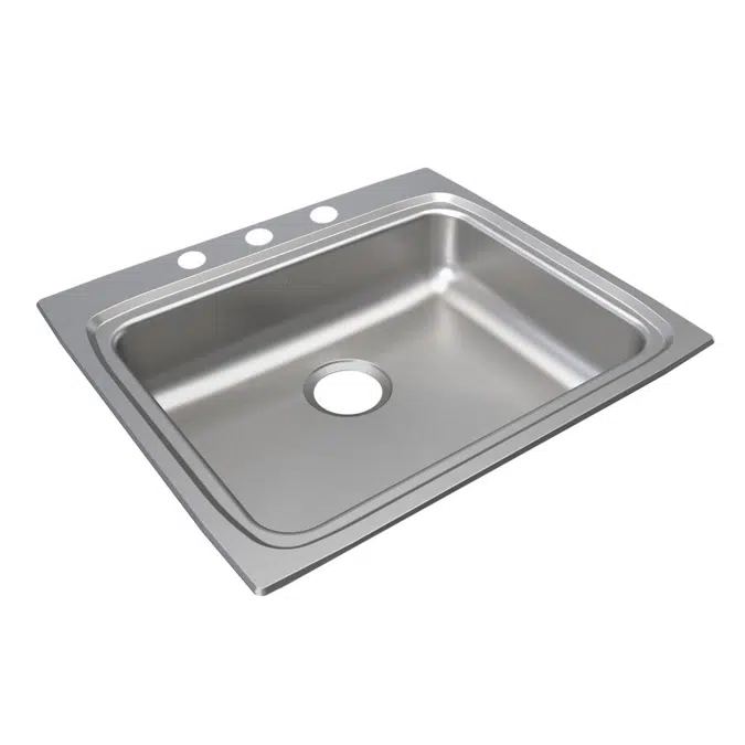 LRAD2522551_5_MR2 Lustertone® Classic Stainless Steel 25" x 22" x 5-1/2" Single Bowl Drop-in ADA Sink