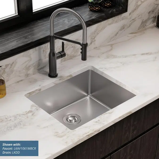 ECTRU21179T Elkay Crosstown® 18 Gauge Stainless Steel 22-1/2" x 18-1/2" x 9" Single Bowl Undermount Sink