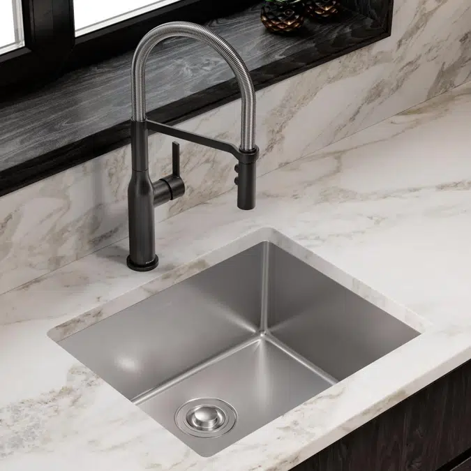 ECTRU21179T Elkay Crosstown® 18 Gauge Stainless Steel 22-1/2" x 18-1/2" x 9" Single Bowl Undermount Sink