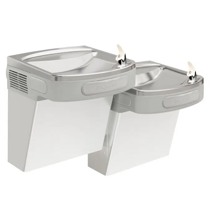 LZSTL8SCElkay Versatile Wall Mount Bi-level ADA Cooler Filtered Refrigerated Stainless