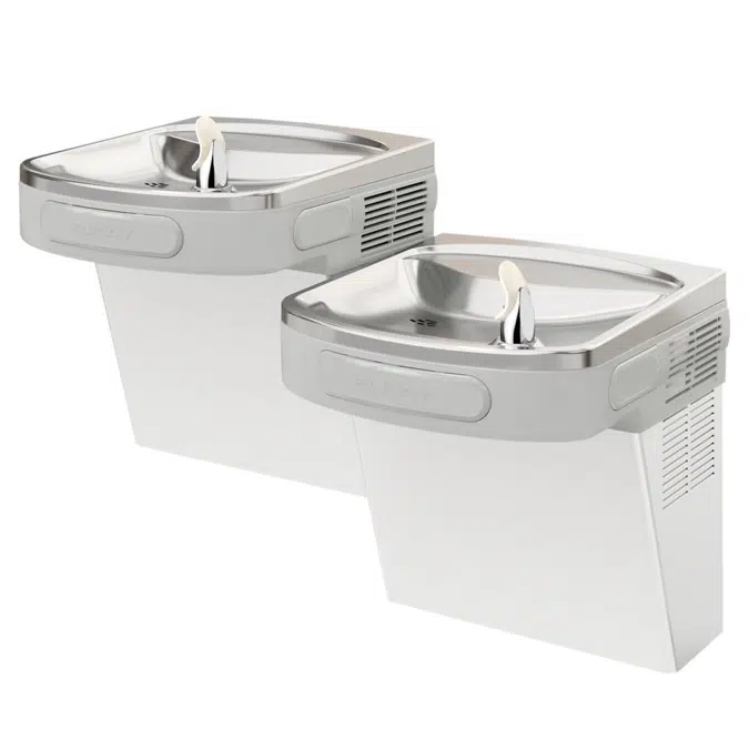 LZSTL8SC Elkay® Versatile Wall Mount Bi-level ADA Cooler Filtered Refrigerated Stainless