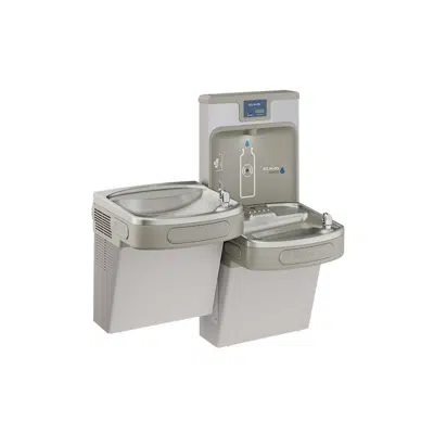 Image for LZSTL8WSVRSK_LK ezH2O®  Bottle Filling Station with Versatile Bi-Level ADA Cooler Filtered Refrigerated Light Gray