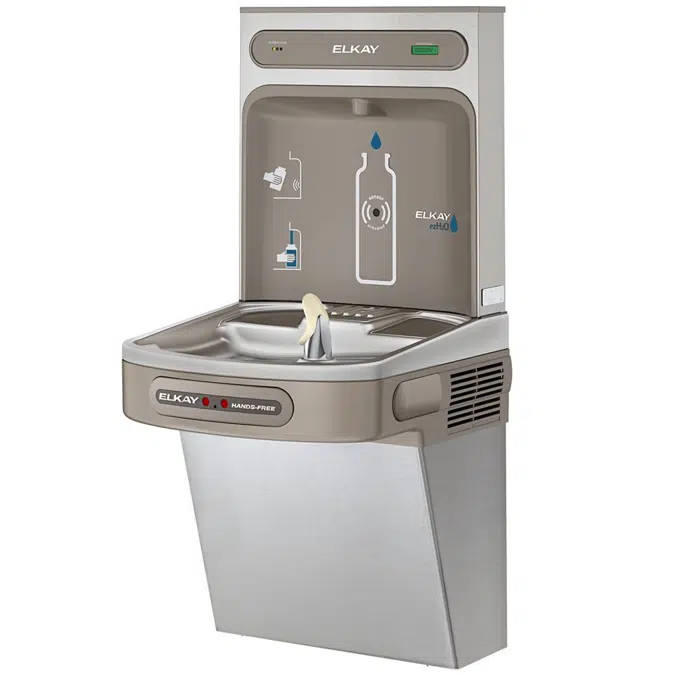 LZO8WSSK Elkay ezH2O®  Bottle Filling Station with Single ADA Cooler Hands Free Activation Refrigerated Stainless