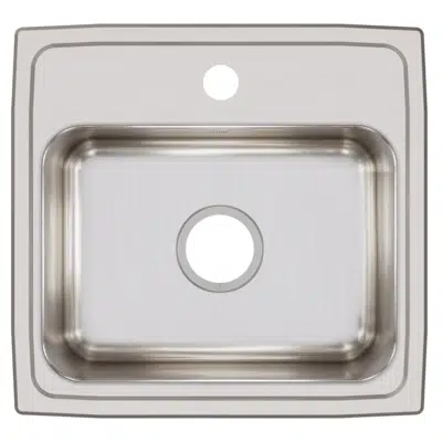 imazhi i LR19181 Elkay Lustertone® Classic Stainless Steel 19" x 18" x 7-5/8" 1-Hole Single Bowl Drop-in Sink