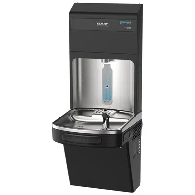 Image for LZS8WSBPRO-2FL10 Elkay Pro Filtration® Connected Bottle Filling Station & Single ADA Cooler Refrig Dbl Ultra-Capacity Lead Reduction BK