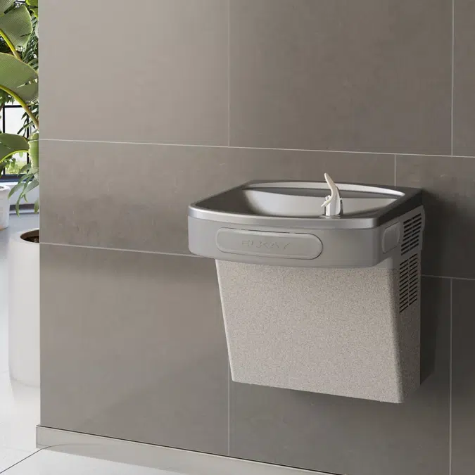 LZS8L Elkay® Wall Mount ADA Cooler Filtered Refrigerated Light Gray Granite