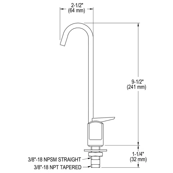 LK1110 Elkay Lever Style Glass Filler