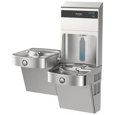 Image for LVRCTL8WSPRO Family Elkay Pro Filtration™ Vandal-Resistant Connected Bottle Filling Station&BiLevel ADA Cooler Refrigerated Stainless Steel